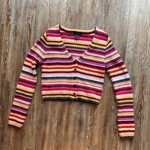 Forever 21  Sweater Button Up Cropped Cardigan